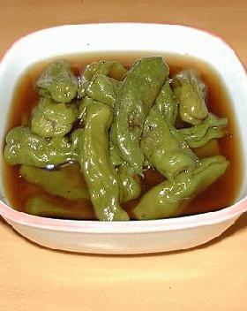 ししとうの煮浸し柚こしょう風味